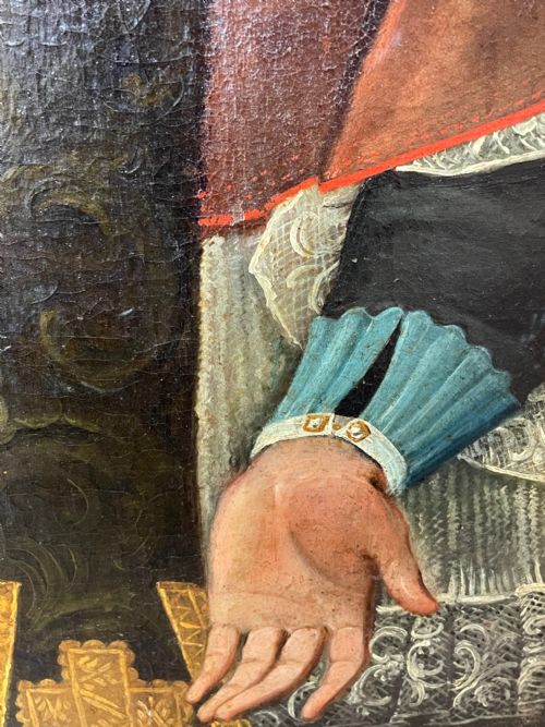 HUGE OLD MASTER ITALIAN OIL PAINTING PORTRAIT OF POPE CLEMENT XIII - ADDITIONAL PHOTO 21