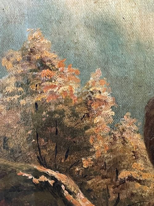 PAIR OIL PAINTINGS PORTRAIT MONARCHS OF GLEN DEER STAGS IN HIGHLANDS - ADDITIONAL PHOTO 29