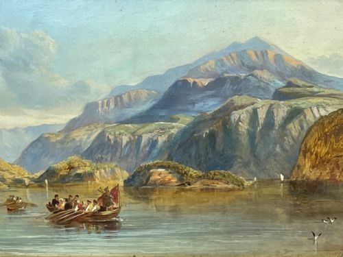OIL PAINTING BONNIE CROSSING TO SKYE CLARKSON FREDERICK STANFIELD RA - ADDITIONAL PHOTO 2