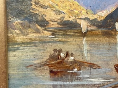 OIL PAINTING BONNIE CROSSING TO SKYE CLARKSON FREDERICK STANFIELD RA - ADDITIONAL PHOTO 9