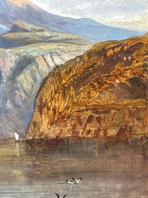 OIL PAINTING BONNIE CROSSING TO SKYE CLARKSON FREDERICK STANFIELD RA - ADDITIONAL PHOTO 13