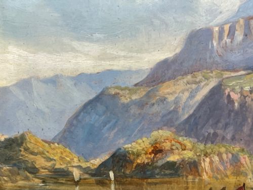 OIL PAINTING BONNIE CROSSING TO SKYE CLARKSON FREDERICK STANFIELD RA - ADDITIONAL PHOTO 15