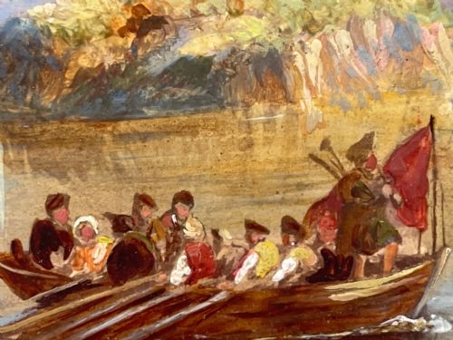 OIL PAINTING BONNIE CROSSING TO SKYE CLARKSON FREDERICK STANFIELD RA - ADDITIONAL PHOTO 16