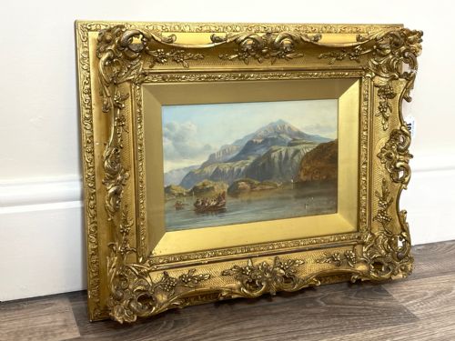 OIL PAINTING BONNIE CROSSING TO SKYE CLARKSON FREDERICK STANFIELD RA - ADDITIONAL PHOTO 24