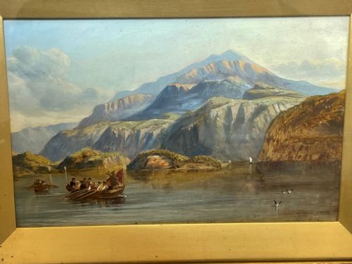 OIL PAINTING BONNIE CROSSING TO SKYE CLARKSON FREDERICK STANFIELD RA - ADDITIONAL PHOTO 26