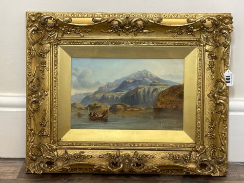OIL PAINTING BONNIE CROSSING TO SKYE CLARKSON FREDERICK STANFIELD RA - ADDITIONAL PHOTO 27