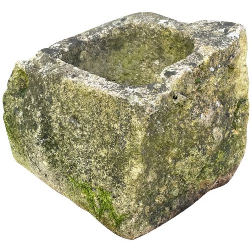 georgian carved stone garden trough planter - CATEGORY: ANTIQUE MISCELLANEOUS - DATED GEORGIAN