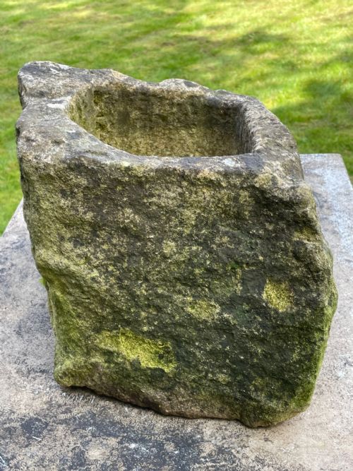 GEORGIAN CARVED STONE GARDEN TROUGH PLANTER - ADDITIONAL PHOTO 6