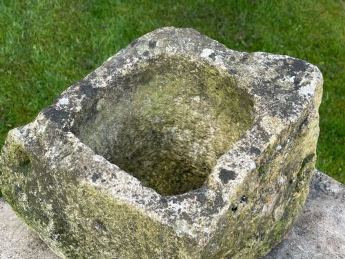 GEORGIAN CARVED STONE GARDEN TROUGH PLANTER - ADDITIONAL PHOTO 13