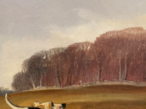 VICTORIAN OIL PAINTING TAKING A FENCE HUNTING BY JOHN ALFRED WHEELER - ADDITIONAL PHOTO 11