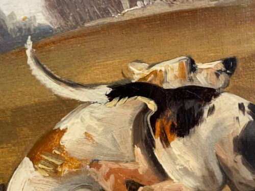 VICTORIAN OIL PAINTING TAKING A FENCE HUNTING BY JOHN ALFRED WHEELER - ADDITIONAL PHOTO 25