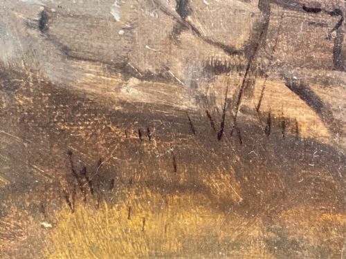 VICTORIAN OIL PAINTING TAKING A FENCE HUNTING BY JOHN ALFRED WHEELER - ADDITIONAL PHOTO 26