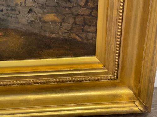 VICTORIAN OIL PAINTING TAKING A FENCE HUNTING BY JOHN ALFRED WHEELER - ADDITIONAL PHOTO 27