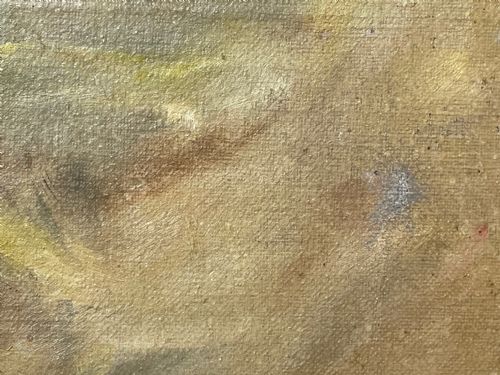 OIL PAINTING GUN POINTER DOG CARRYING DUCK HUNTER IN SCOTTISH MOORS - ADDITIONAL PHOTO 25