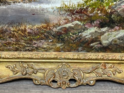 OIL PAINTING SCOTTISH HIGHLANDS GLENCOE BY EDWIN ALFRED PETTITT - ADDITIONAL PHOTO 5