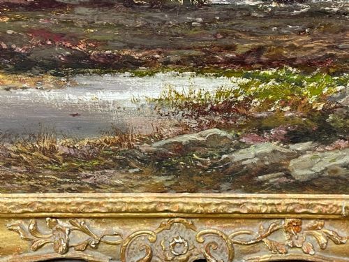 OIL PAINTING SCOTTISH HIGHLANDS GLENCOE BY EDWIN ALFRED PETTITT - ADDITIONAL PHOTO 9