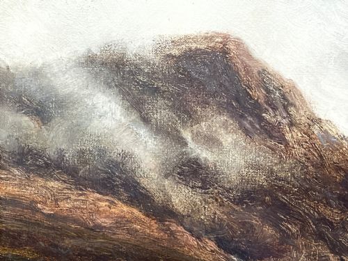 OIL PAINTING SCOTTISH HIGHLANDS GLENCOE BY EDWIN ALFRED PETTITT - ADDITIONAL PHOTO 19