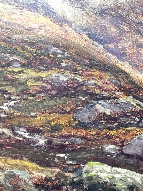OIL PAINTING SCOTTISH HIGHLANDS GLENCOE BY EDWIN ALFRED PETTITT - ADDITIONAL PHOTO 20