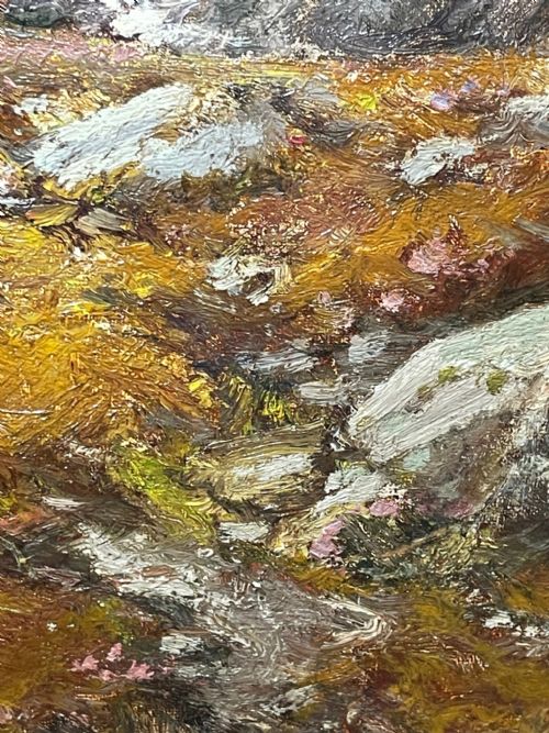 OIL PAINTING SCOTTISH HIGHLANDS GLENCOE BY EDWIN ALFRED PETTITT - ADDITIONAL PHOTO 26