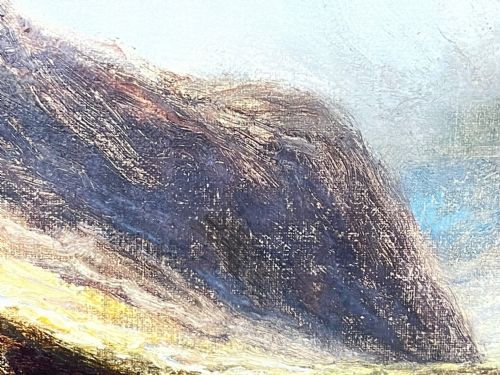 OIL PAINTING SCOTTISH HIGHLANDS GLENCOE BY EDWIN ALFRED PETTITT - ADDITIONAL PHOTO 29