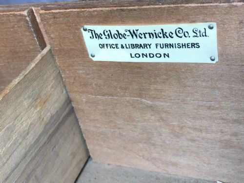 EDWARDIAN GLOBE WERNICKE OAK ROLL TOP OFFICE DESK - ADDITIONAL PHOTO 4