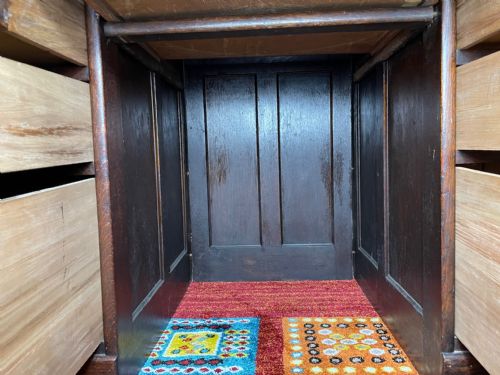 EDWARDIAN GLOBE WERNICKE OAK ROLL TOP OFFICE DESK - ADDITIONAL PHOTO 23