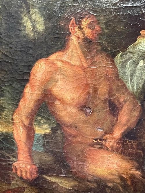 BAROQUE OIL PAINTING APOLLO AND MARSYAS KING MIDAS JUDGES MUSICAL CONTEST - ADDITIONAL PHOTO 7