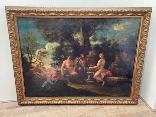 BAROQUE OIL PAINTING APOLLO AND MARSYAS KING MIDAS JUDGES MUSICAL CONTEST - ADDITIONAL PHOTO 12