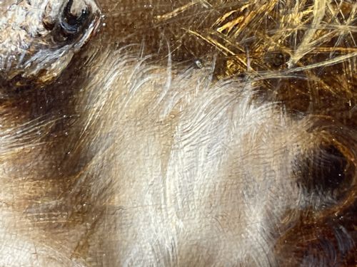 VICTORIAN OIL PAINTING 3 TERRIER DOGS A SHARP LOOKOUT BY EDWARD ARMFIELD - ADDITIONAL PHOTO 27