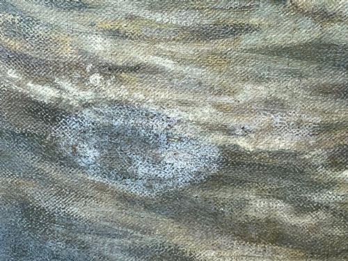 OIL PAINTING FISHING BOAT AYRSHIRE COAST AILSA CRAIG BY FRANK KIPLING - ADDITIONAL PHOTO 10