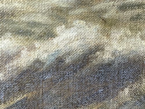 OIL PAINTING FISHING BOAT AYRSHIRE COAST AILSA CRAIG BY FRANK KIPLING - ADDITIONAL PHOTO 24