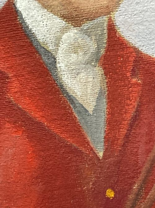OIL PAINTING ROYALTY KING EDWARD VIII HUNTING BY GEOFFREY MORTIMER - ADDITIONAL PHOTO 13