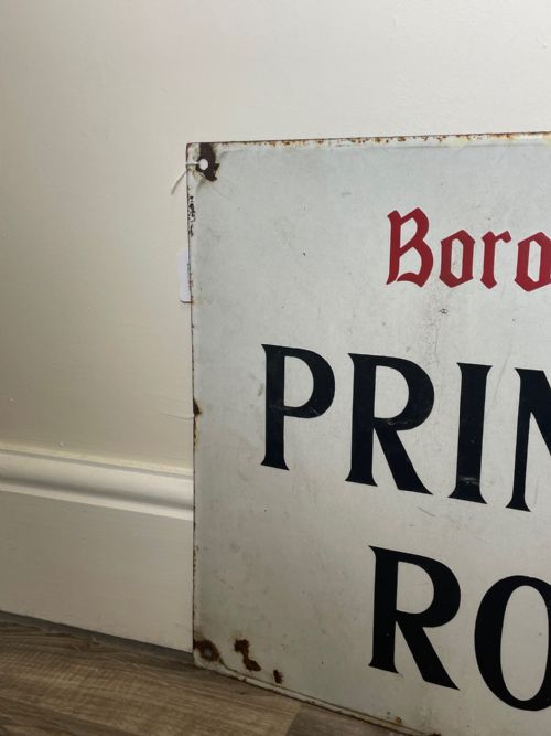 ENAMEL LONDON BOROUGH OF ST MARYLEBONE PRINCE ALBERT ROAD SIGN NW8 - ADDITIONAL PHOTO 5