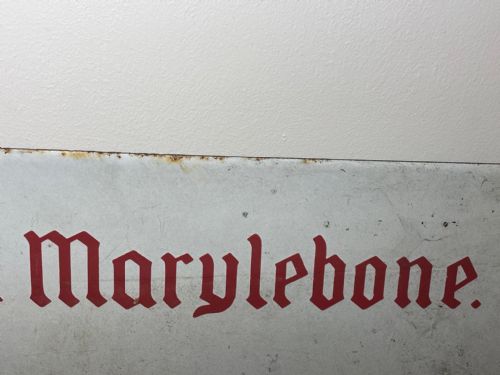 ENAMEL LONDON BOROUGH OF ST MARYLEBONE PRINCE ALBERT ROAD SIGN NW8 - ADDITIONAL PHOTO 10