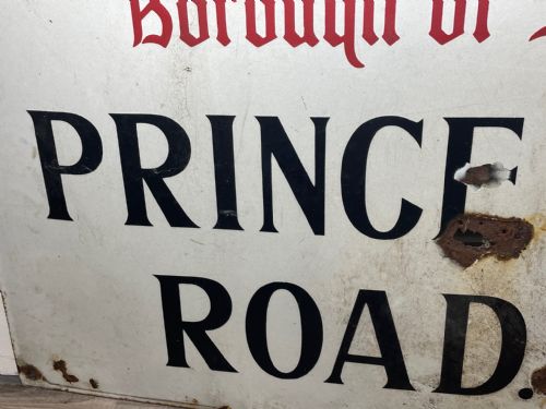 ENAMEL LONDON BOROUGH OF ST MARYLEBONE PRINCE ALBERT ROAD SIGN NW8 - ADDITIONAL PHOTO 11