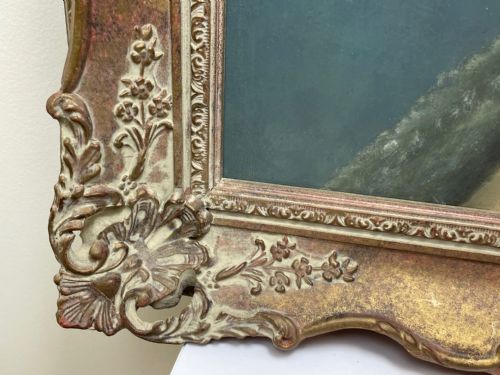 19TH CENTURY OIL PAINTING PORTRAIT YOUNG LADY FOLLOWER OF SOPHIE FRMIET - ADDITIONAL PHOTO 5