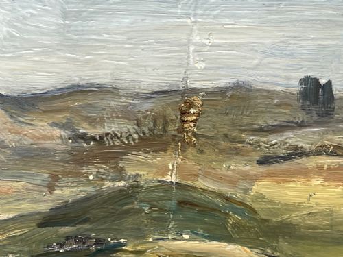 SCOTTISH OIL PAINTING GOLF CLUB CARNOUSTIE BY JAMES TORRINGTON BELL - ADDITIONAL PHOTO 18