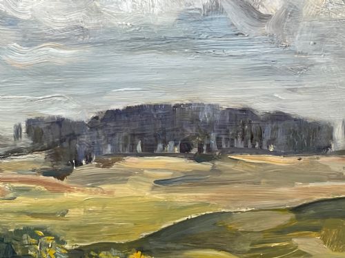 SCOTTISH OIL PAINTING GOLF CLUB CARNOUSTIE BY JAMES TORRINGTON BELL - ADDITIONAL PHOTO 19