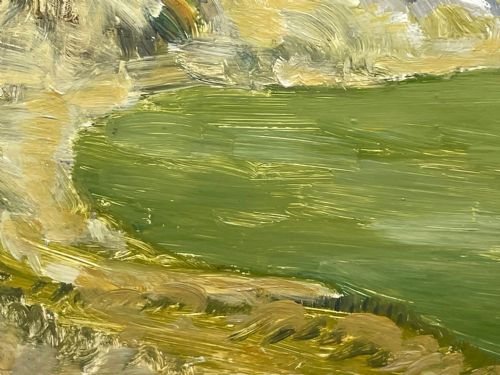SCOTTISH OIL PAINTING GOLF CLUB CARNOUSTIE BY JAMES TORRINGTON BELL - ADDITIONAL PHOTO 24