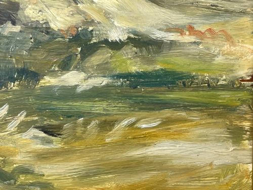 SCOTTISH OIL PAINTING GOLF CLUB CARNOUSTIE BY JAMES TORRINGTON BELL - ADDITIONAL PHOTO 28