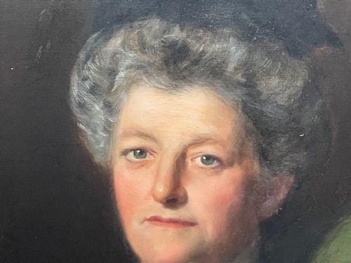 ENGLISH LARGE 19TH CENTURY PORTRAIT SEATED LADY BY JOHN MAYER COLLIER OBE RP - ADDITIONAL PHOTO 23