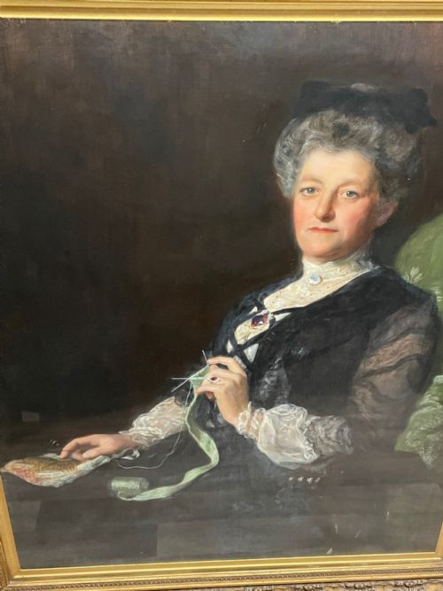 ENGLISH LARGE 19TH CENTURY PORTRAIT SEATED LADY BY JOHN MAYER COLLIER OBE RP - ADDITIONAL PHOTO 28