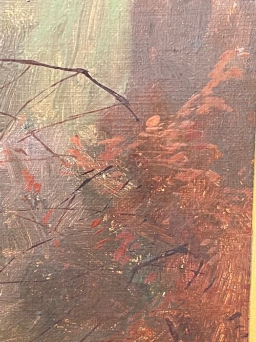 HUNTING OIL PAINTING HORSE RIDER SIGNED BASIL NIGHTINGALE - ADDITIONAL PHOTO 23