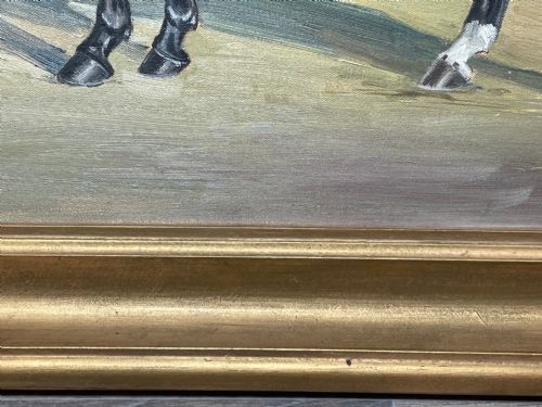 BRITISH EQUINE OIL PAINTING HORSE LORDSWOOD PORTRAIT STANDING PROUD - ADDITIONAL PHOTO 20