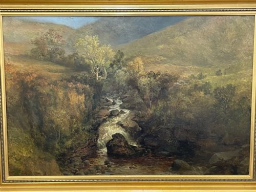 19TH CENTURY OIL PAINTING NR BETWSYCOED ATTRIB THOMAS CRESWICK RA - ADDITIONAL PHOTO 1