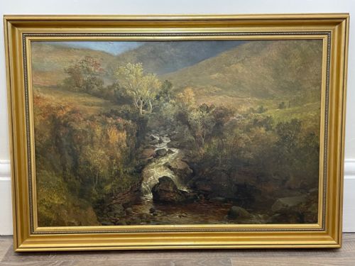 19TH CENTURY OIL PAINTING NR BETWSYCOED ATTRIB THOMAS CRESWICK RA - ADDITIONAL PHOTO 4