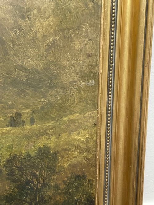 19TH CENTURY OIL PAINTING NR BETWSYCOED ATTRIB THOMAS CRESWICK RA - ADDITIONAL PHOTO 6