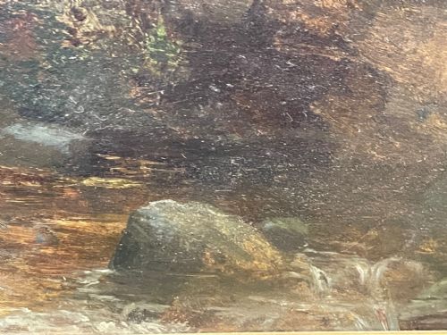 19TH CENTURY OIL PAINTING NR BETWSYCOED ATTRIB THOMAS CRESWICK RA - ADDITIONAL PHOTO 9