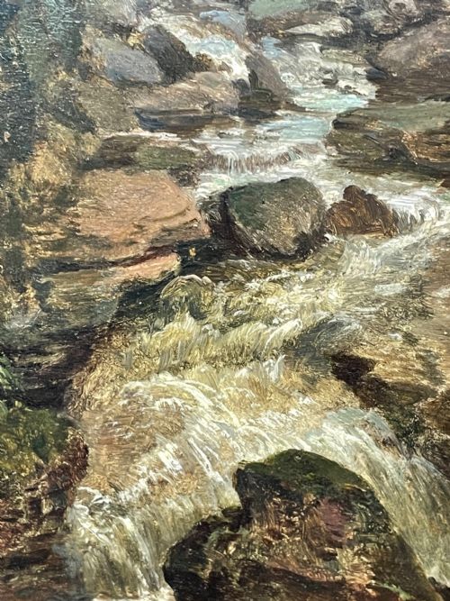 19TH CENTURY OIL PAINTING NR BETWSYCOED ATTRIB THOMAS CRESWICK RA - ADDITIONAL PHOTO 13