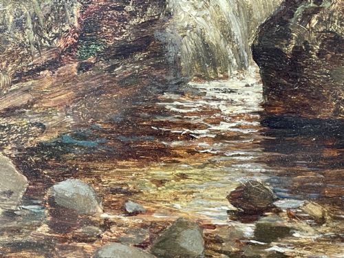 19TH CENTURY OIL PAINTING NR BETWSYCOED ATTRIB THOMAS CRESWICK RA - ADDITIONAL PHOTO 21